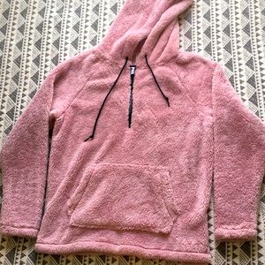 PINK Sherpa Hoodie